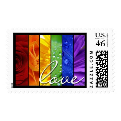 Love Wedding Invitation Postage Stamp