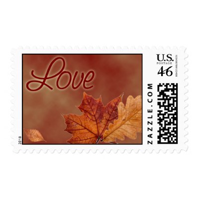 Love Wedding Invitation Postage Stamp