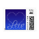 Love Wedding Invitation Postage Stamp