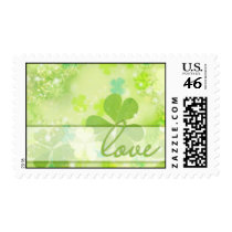 Love Wedding Invitation Postage Stamp