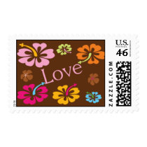 Love Wedding Invitation Postage Stamp