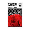 Love Wedding Invitation Postage Stamp