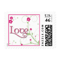 Love Wedding Postage Stamp