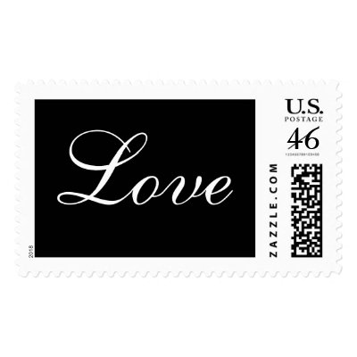 Love Wedding Postage Stamp