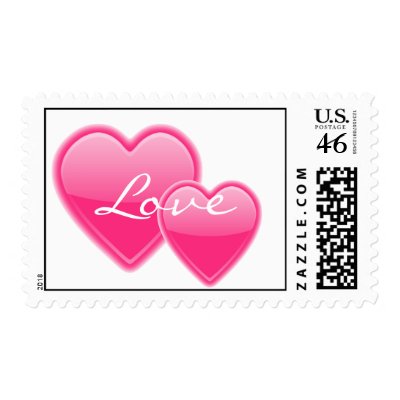 Love wedding Postage Stamp