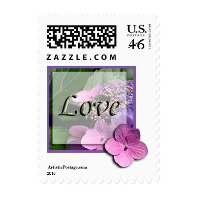 Love Wedding Postage Stamp