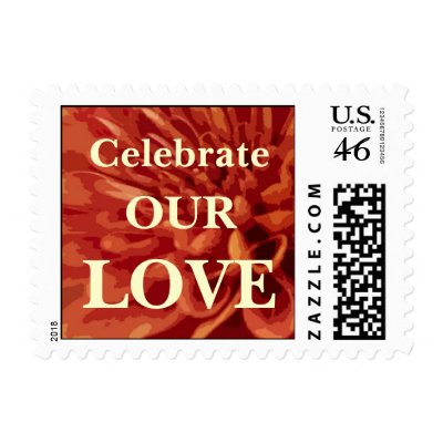 Love Wedding Postage Stamp
