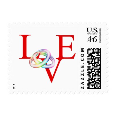 Love Wedding Postage stamps
