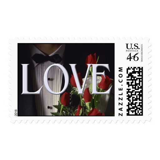 Love wedding postage stamps
