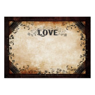 LOVE Wedding Seating Cards BLANK FRONT Names Back