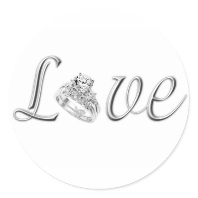 Love Wedding Stickers