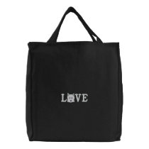 Love Westie Love Embroidered Bag embroidered bags