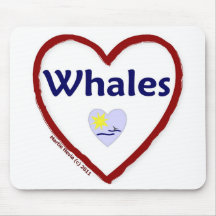 Love Whales Mousepad