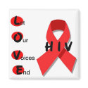 LOVE white magnet square