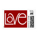 Love white Stamp stamp