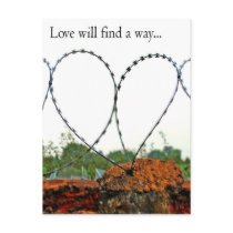 Love will find a way postcard