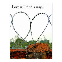 Love will find a way postcard
