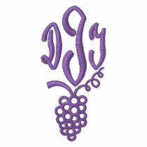 Love wine? Have your own Grape Monogram embroidered shirts
