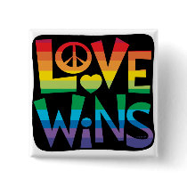 Love Wins! Pinback Buttons