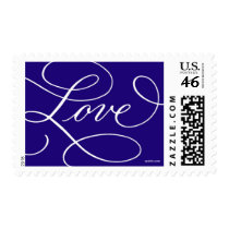 Love ... with a Flourish : Navy and White stamps
