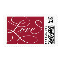 Love ... with a Flourish : Red and White stamps