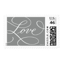Love ... with a Flourish : Slate Grey and White stamps