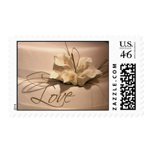 Love ... with calla lilies stamp