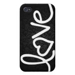 love with floral damask background iPhone 4/4S covers
