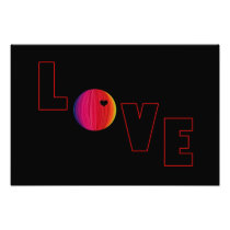 LOVE with Heart Art Photo