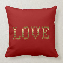 Love With Hearts American MoJo Pillow pillows