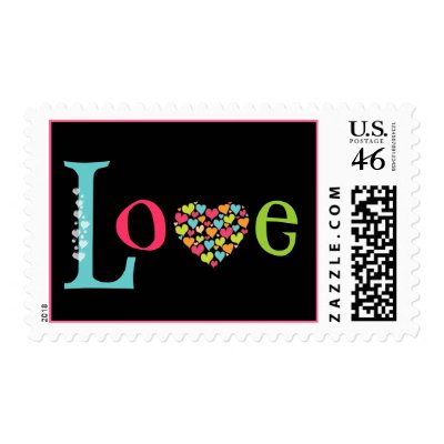 LOVE with lots of Heart in Bright Colors Stamps