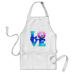 Love with Peace Sign Aprons