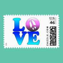Love with Peace Sign stamps