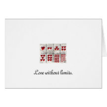Love without limits. card