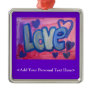 Love Word Ornament with Customized Text Option
