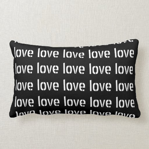 Love Wording Throw PIllows American Mojo from Zazzle.