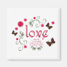 Love Words Magnets