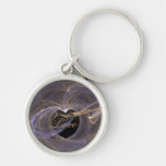 Love Wrapped Fractal Art Heart Key Chain