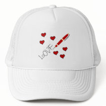Love (Writing) hats by TeeZazzle Love (Writing) hats