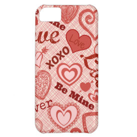 Love XOXO Be Mine Forever Hearts Valentine's Day iPhone 5C Cases