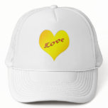 love yellow heart hats