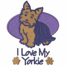 Love Yorkshire Terrier embroidered shirts by Diva_Pets Love Yorkshire Terrier embroidered shirts