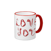 'Love You' - Alpha Art Valentine mugs