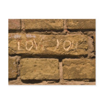 love you_bricks postcards by VioDePhoto love you_bricks postcards