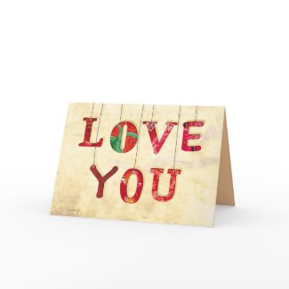 LOVE YOU card card