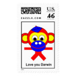Love you Darwin Postage Stamp