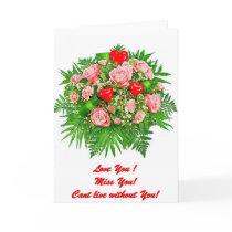 Love You ! Flower composition cards by KLaima Love You ! Flower composition cards