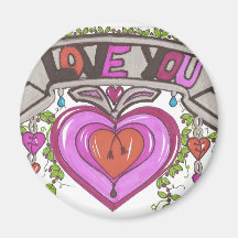 Love You Heart Magnet