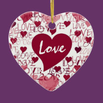 Love You Heart Ornament ornaments