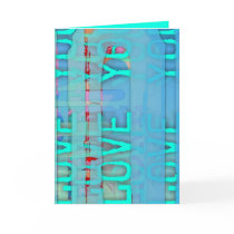 Love you (in blue) cards